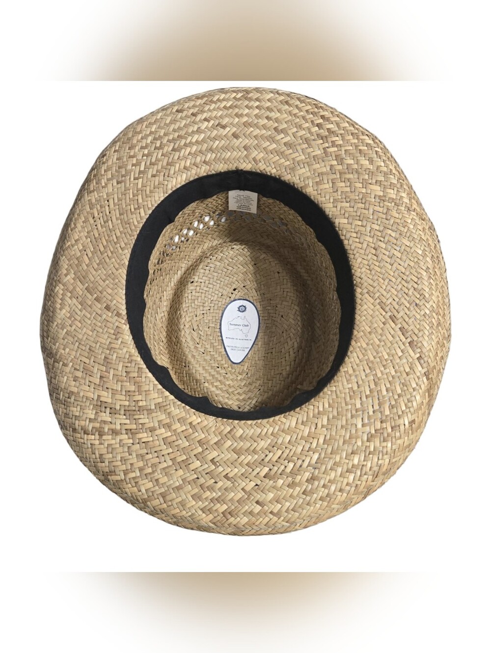 Summer Club Panama Jack straw hat ladies Sun Hat with Colorful Fish Print Band - Picture 5 of 8